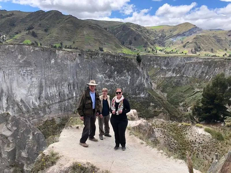 Visit of Toachi Canyon Crater