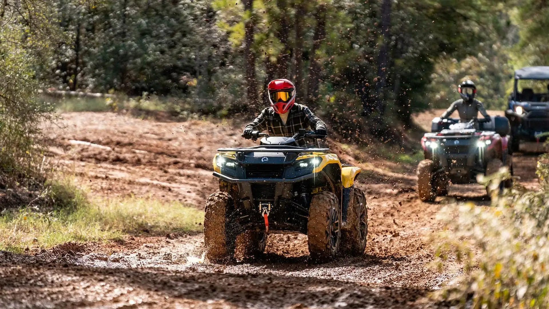 Driving off road on ATV's